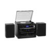 Auna 388-DAB +, stereo systém, 20 W max., desky, CD, kazety, BT, FM / DAB +, USB, černý Auna www.eLovci.cz