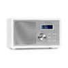 Auna Ambient DAB +/FM, rádio, BT 5.0, AUX vstup, LCD displej, budík, časovač, dřevěný vzhled, bílé Auna www.eLovci.cz