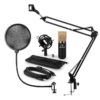 Auna MIC-900BG, USB MIKROFONNÍ SADA V4, ZLATÁ, kondenzátorové mikrofony, POP FILTER, mikrofonní rameno Auna www.eLovci.cz