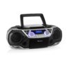 Auna Roadie 2K, boombox, CD přehrávač, kazetové rádio, DAB/DAB+, UKW, bluetooth, stříbrný Auna www.eLovci.cz