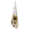 Béžová bavlněná utěrka se slunečnicemi Sunny Sunflowers - 50*70cm Clayre & Eef Clayre & Eef www.eLovci.cz