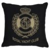 Béžovo-černý gobelínový polštář Royal Yacht Club - 45*45*16cm Mars & More Mars & More www.eLovci.cz