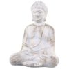 Bílo - zlatá antik dekorace socha Buddha Vittel - 23*17*28cm Chic Antique Chic Antique www.eLovci.cz