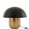 Černo-zlatá kovová stolní lampa Mushroom Large - Ø 50*45cm J-Line by Jolipa J-Line by Jolipa www.eLovci.cz