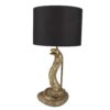 Černo-zlatá stolní lampa Snake gold - Ø26*48 cm E27/max 1*60W Clayre & Eef Clayre & Eef www.eLovci.cz