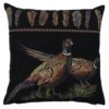 Černý gobelínový polštář bažanti Pheasant - 45*43*16cm Mars & More Mars & More www.eLovci.cz