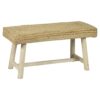 Dřevěná lavice s jutovým sedákem Jute Bench - 90*40*45cm Mars & More Mars & More www.eLovci.cz