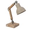 Dřevěná stolní lampa Elayne – 15*15*47 cm E27/max 1*60W Clayre & Eef Clayre & Eef www.eLovci.cz