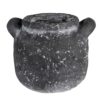 Granitový antik cementový obal na květináč s uchy - 13*11*9 cm Clayre & Eef Clayre & Eef www.eLovci.cz