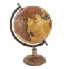 Hnědý dekorativní glóbus na dřevěném podstavci Globe  - 22*22*37 cm Clayre & Eef Clayre & Eef www.eLovci.cz