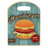 Malé servírovací keramické prkénko Hamburger - 15*20 cm Clayre & Eef Clayre & Eef www.eLovci.cz