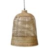 Přírodní antik závěsné světlo s bambusovým stínidlem Lamp Bamboo - Ø41*52cm/ E27/ 40W Chic Antique Chic Antique www.eLovci.cz