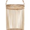 Přírodní dřevěná lucerna Bamboo - Ø16*25cm Chic Antique Chic Antique www.eLovci.cz