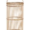 Přírodní dřevěná lucerna Bamboo - Ø20*36 cm Chic Antique Chic Antique www.eLovci.cz