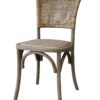 Přírodní dřevěná židle s ratanovým výpletem Old French chair - 45*40*88 cm  Chic Antique Chic Antique www.eLovci.cz