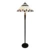 Stojací lampa Tiffany Bria Brown - Ø 50*157 cm E27/max 2*60W Clayre & Eef Clayre & Eef www.eLovci.cz