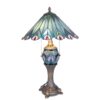 Stolní lampa Tiffany Peacock - Ø 40*68 cm Clayre & Eef Clayre & Eef www.eLovci.cz