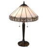 Stolní lampa Tiffany Tatienne - Ø 41*62 cm / E27 / Max. 2x60 Watt Clayre & Eef Clayre & Eef www.eLovci.cz