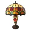 Stolní lampa Tiffany Tulipe - Ø 41*57 cm Clayre & Eef Clayre & Eef www.eLovci.cz