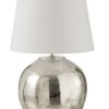 Stříbrná lampa s bílým stínidlem Arya - Ø 37*73 cm J-Line by Jolipa J-Line by Jolipa www.eLovci.cz