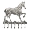 Stříbrný nástěnný věšák kůň Horse - 4*36*41,5cm Mars & More Mars & More www.eLovci.cz