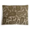 Taupe sametový polštář s ornamenty Paisley taupe - 45*15*35cm Mars & More Mars & More www.eLovci.cz