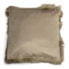 Taupe sametový polštář s třásněmi Smock - 45*45*10cm Mars & More Mars & More www.eLovci.cz