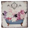 Vintage nástěnná kovová cedule Bain au Printemps - 30*30 cm Ostatní Ostatní www.eLovci.cz