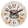 Vintage nástěnné hodiny Route 66 – Ø 30*3 cm / 1*AA Clayre & Eef Clayre & Eef www.eLovci.cz