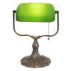 Zelená bankovní lampa tiffany Velves - 27*20*36 cm 1x E27 / max 60w Clayre & Eef Clayre & Eef www.eLovci.cz